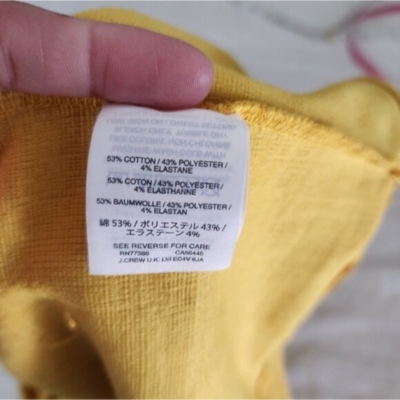 Madewell Texture & Thread Off-the-Shoulder Top in Yellow size XL - Picture 6 of 6